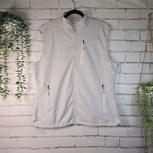 33,OOO FT SOFTSHELL GRAY VEST PREFORMANCE WOMENS SIZE LARGE